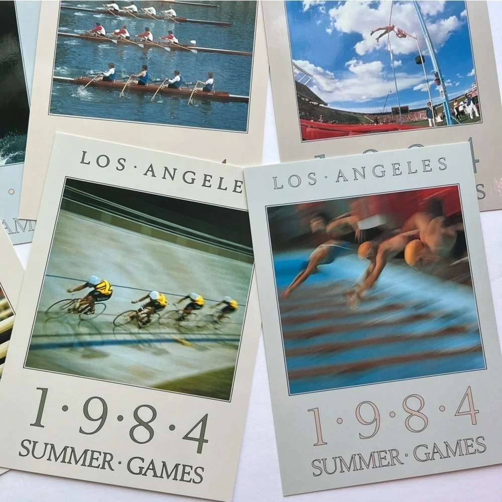 RARE Summer Games Olympics 1984 Los Angeles Postcards New Vintage